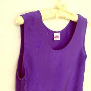 🔥was $21🔥 Purple All Silk Tank 💟 Ladies M